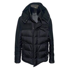 Moncler Ryan Hooded Down Jacket In Black Size 1, Small